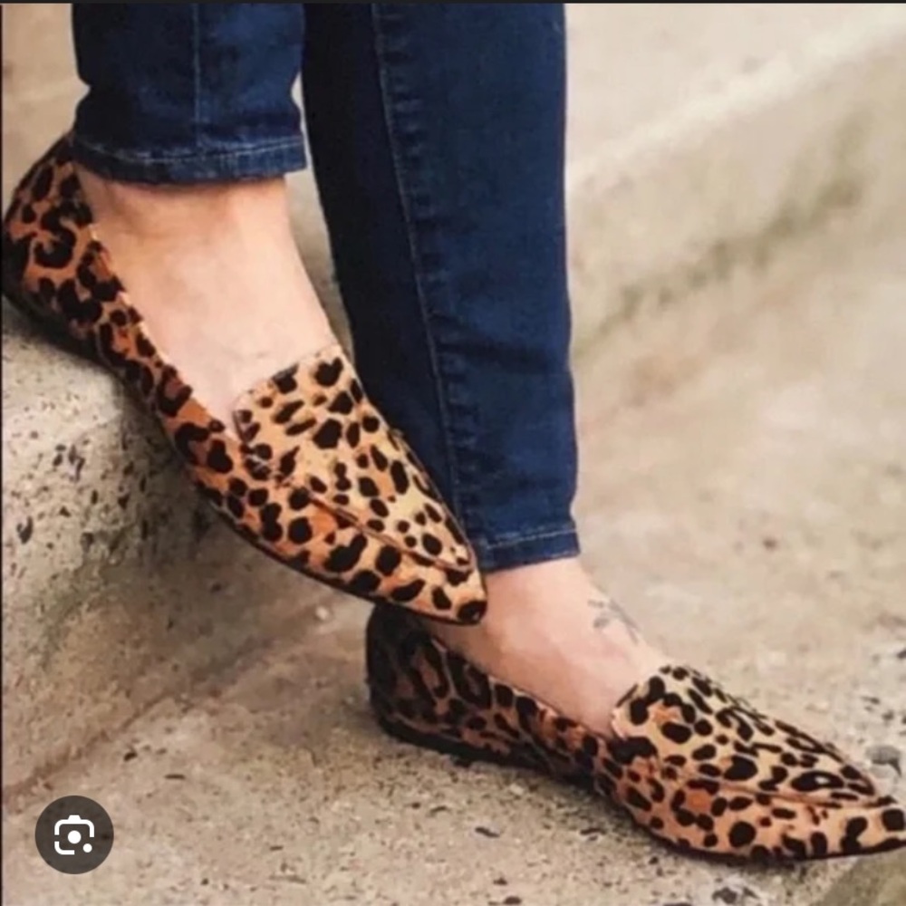 Jeffrey Campbell Vionnet Leopard pointed toe flats
